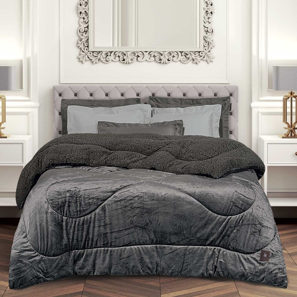 ΚΟΥΒΕΡΤΟΠΑΠΛΩΜΑ ΥΠΕΡΔΙΠΛΟ GREENWICH POLO CLUB 3956 GREY 220X240CM