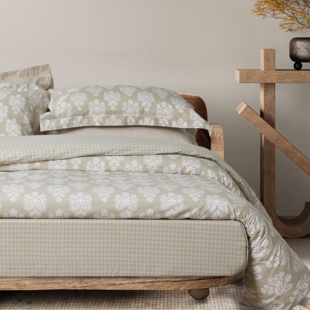 ΣΕΝΤΟΝΙΑ ΥΠΕΡΔΙΠΛΑ DAS HOME HAPPY 9689 TAUPE ΣΕΤ 4ΤΜΧ ΧΩΡΙΣ ΛΑΣΤΙΧΟ (240X260CM)