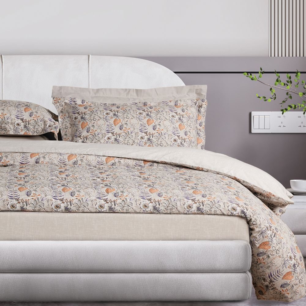 ΣΕΝΤΟΝΙΑ ΥΠΕΡΔΙΠΛΑ DAS HOME HAPPY 9687 BEIGE ΣΕΤ 4ΤΜΧ ΧΩΡΙΣ ΛΑΣΤΙΧΟ (240X260CM)