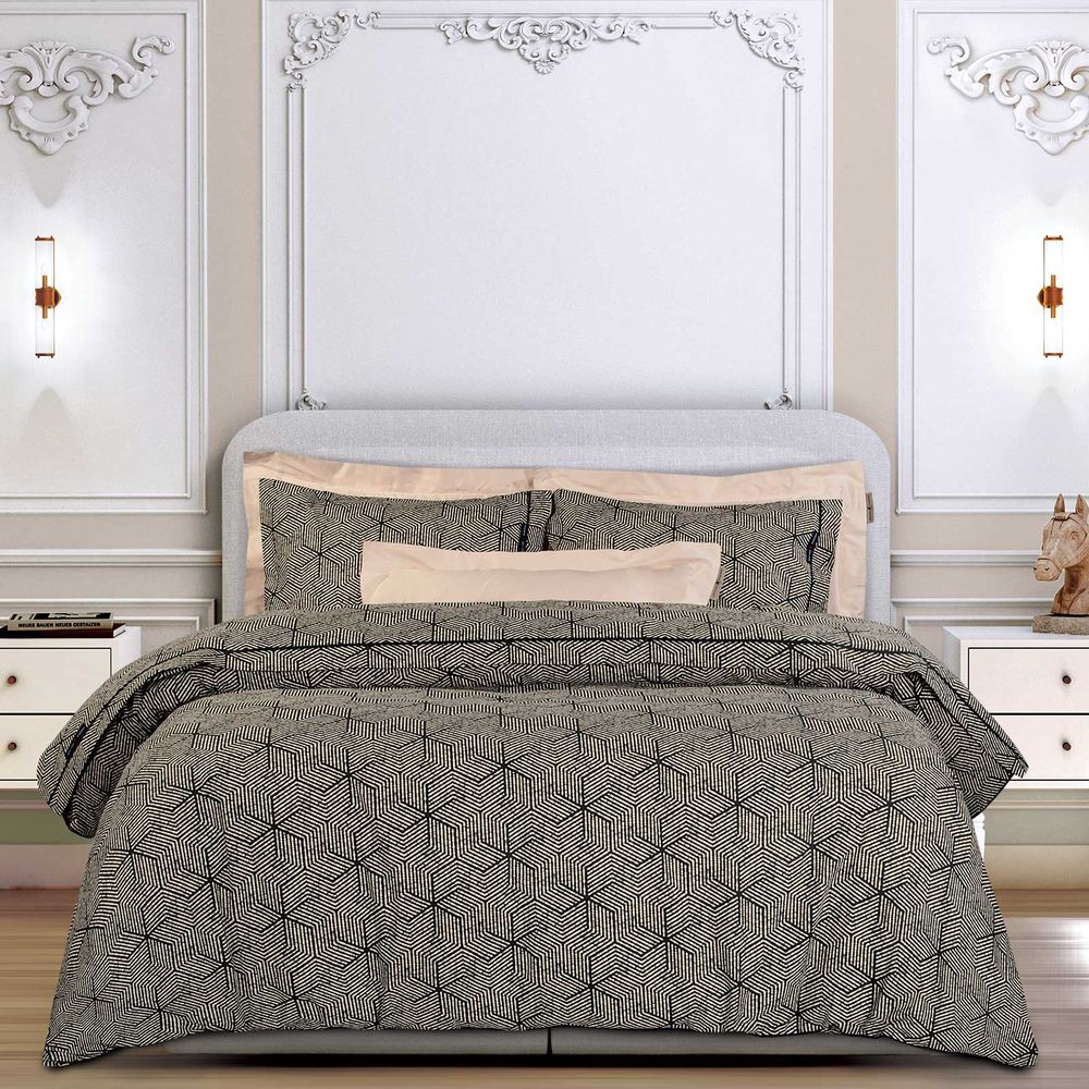 ΣΕΤ ΠΑΠΛΩΜΑΤΟΘΗΚΗ ΥΠΕΡΔΙΠΛΗ GREENWICH POLO CLUB ESSENTIAL 2366 BEIGE/BLACK (220X240CM)