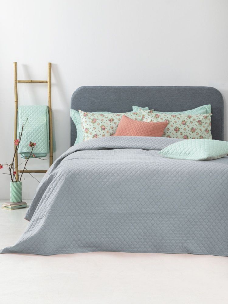 ΣΕΤ ΚΟΥΒΕΡΛΙ ΗΜΙΔΙΠΛΟ PALAMAIKI HOME JENN/2 GREY 160X240CM