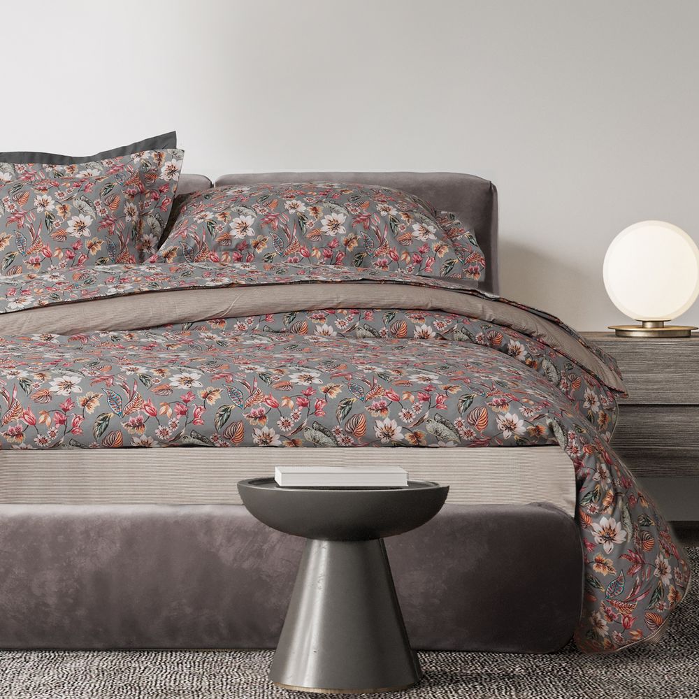 ΣΕΤ ΠΑΠΛΩΜΑΤΟΘΗΚΗ ΥΠΕΡΔΙΠΛΗ DAS HOME DAILY 3176 GREY/PINK (220X240CM) DAS HOME