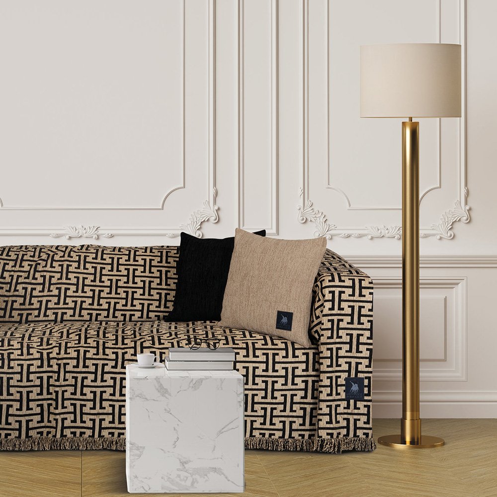 ΡΙΧΤΑΡΙ ΤΡΙΘΕΣΙΟ GREENWICH POLO CLUB 3932 BEIGE/BLACK (180X300CM) GREENWICH POLO CLUB