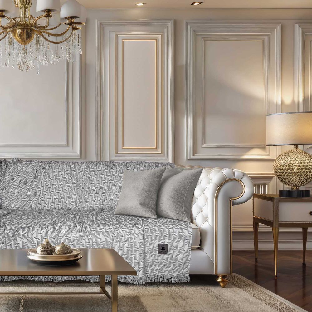 ΡΙΧΤΑΡΙ ΤΡΙΘΕΣΙΟ GREENWICH POLO CLUB 3950 GREY (180X300CM) GREENWICH POLO CLUB