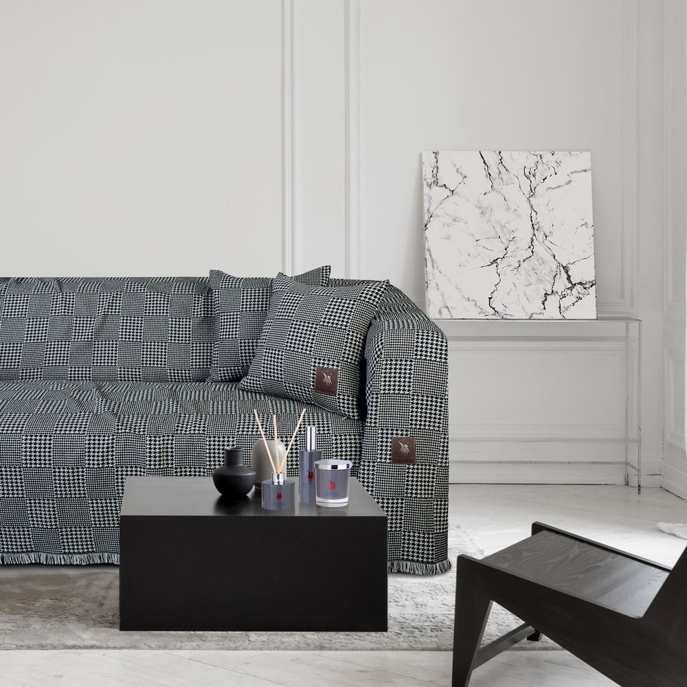 ΡΙΧΤΑΡΙ ΔΙΘΕΣΙΟ GREENWICH POLO CLUB 2786 ΓΚΡΙ/ΜΑΥΡΟ (180X250CM) GREENWICH POLO CLUB