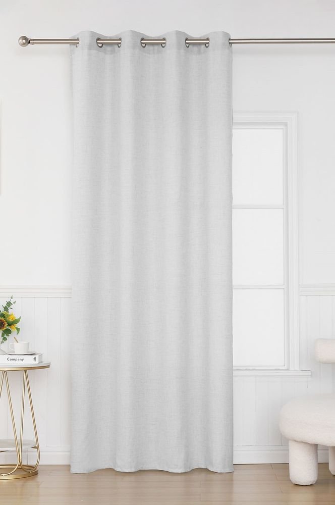 ΚΟΥΡΤΙΝΑ ΜΕ ΤΡΟΥΚΣ ΒΙΟΚΑΡΠΕΤ FELICIA UK01-02 ΑΝΟΙΧΤΟ ΓΚΡΙ 140X285CM