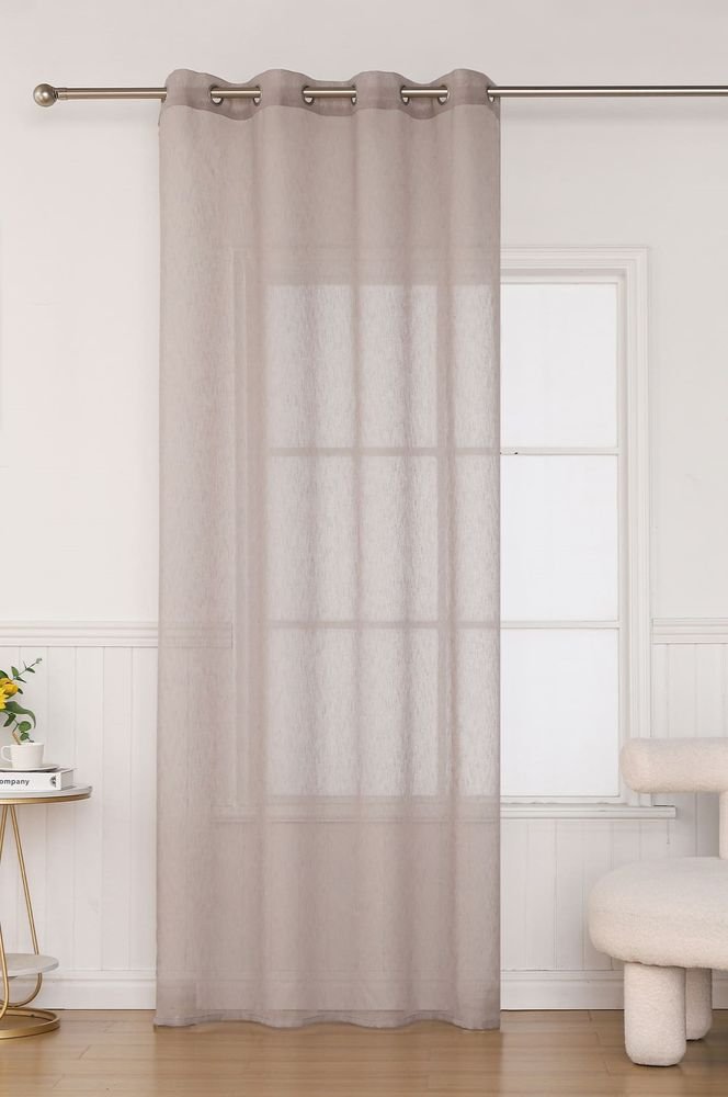 ΚΟΥΡΤΙΝΑ ΜΕ ΤΡΟΥΚΣ ΒΙΟΚΑΡΠΕΤ SERAINA B11-04 ΚΑΦΕ 140X285CM BIOKARPET HOME