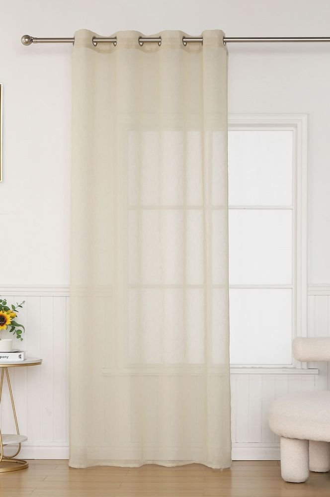 ΚΟΥΡΤΙΝΑ ΜΕ ΤΡΟΥΚΣ ΒΙΟΚΑΡΠΕΤ SERAINA B11-03 ΜΠΕΖ 140X285CM
