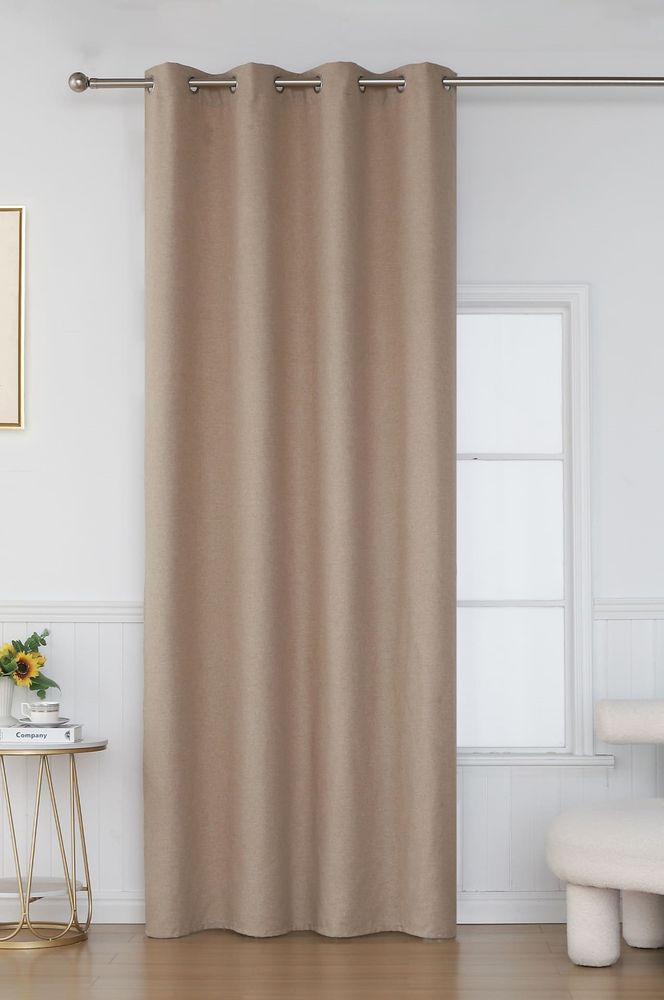 ΚΟΥΡΤΙΝΑ ΜΕ ΤΡΟΥΚΣ ΒΙΟΚΑΡΠΕΤ SONIA 7000-03 ΜΠΕΖ 140X270CM BIOKARPET HOME