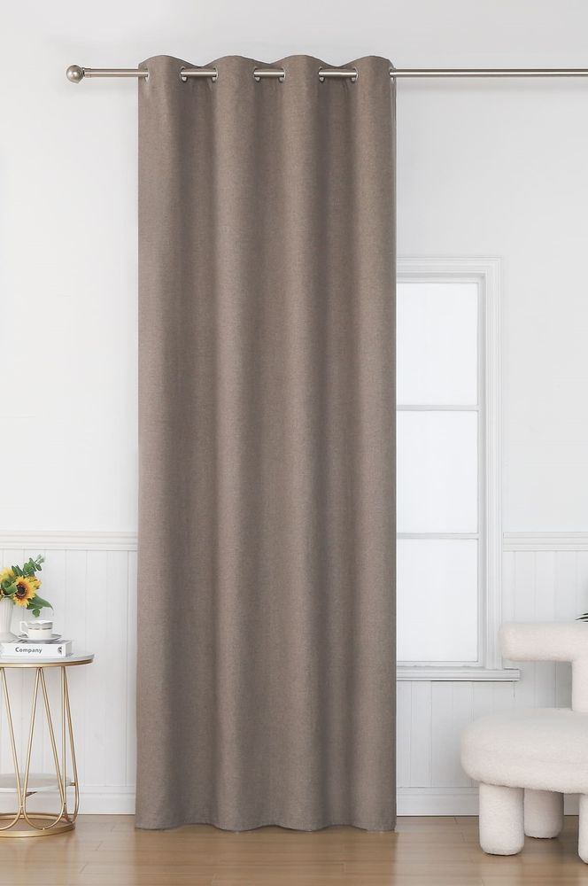 ΚΟΥΡΤΙΝΑ ΜΕ ΤΡΟΥΚΣ ΒΙΟΚΑΡΠΕΤ SONIA 7000-05 ΚΑΦΕ 140X270CM BIOKARPET HOME