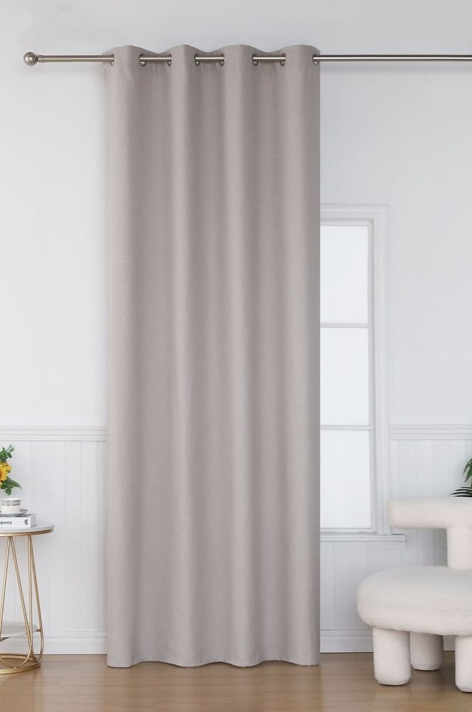 ΚΟΥΡΤΙΝΑ ΜΕ ΤΡΟΥΚΣ ΒΙΟΚΑΡΠΕΤ SONIA 7000-19 ΓΚΡΙ 140X270CM BIOKARPET HOME