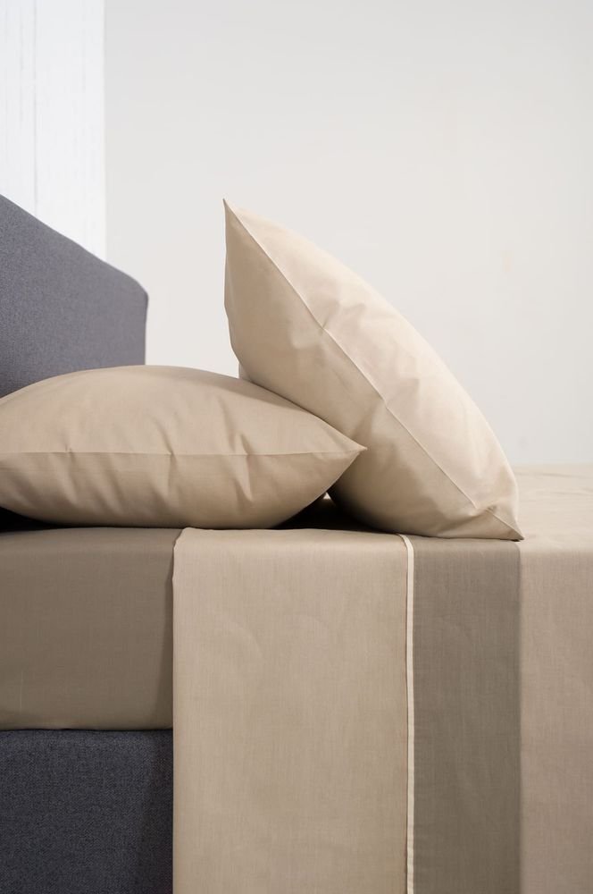 ΣΕΤ ΣΕΝΤΟΝΙΑ ΜΟΝΑ ΒΙΟΚΑΡΠΕΤ HOME VIEW BEIGE/GREIZE 170Χ260CM BIOKARPET HOME