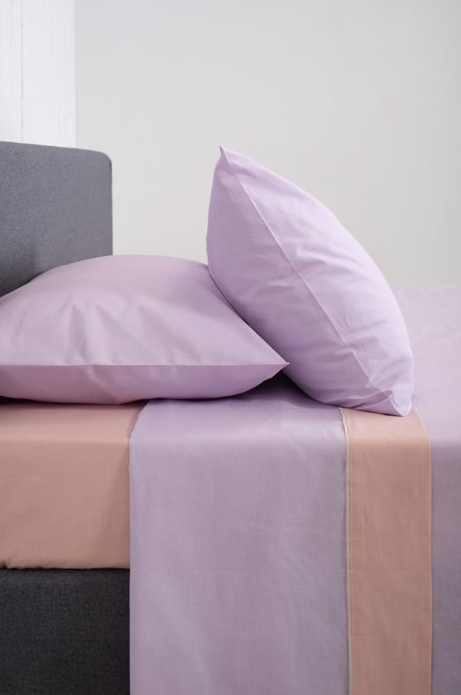 ΣΕΤ ΣΕΝΤΟΝΙΑ KING SIZE ΒΙΟΚΑΡΠΕΤ HOME VIEW LILAC/POWDER 270Χ280CM BIOKARPET HOME