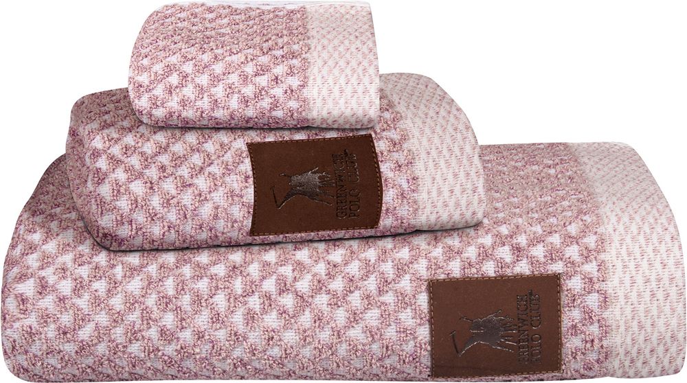 ΣΕΤ ΠΕΤΣΕΤΕΣ GREENWICH POLO CLUB 3048 ΕΚΡΟΥ/ΡΟΖ 3ΤΜΧ (30X50CM-50X100CM-70X140CM) GREENWICH POLO CLUB