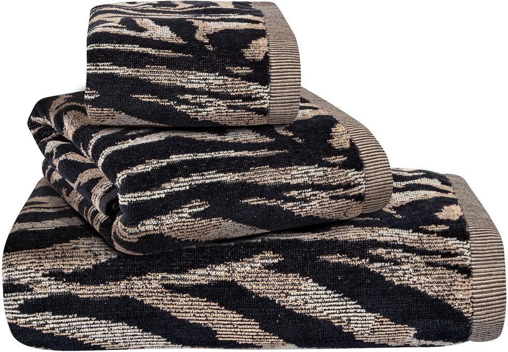 ΣΕΤ ΠΕΤΣΕΤΕΣ GREENWICH POLO CLUB 3098 BLACK/ECRU 3ΤΜΧ (30X50CM-50X90CM-70X140CM) GREENWICH POLO CLUB