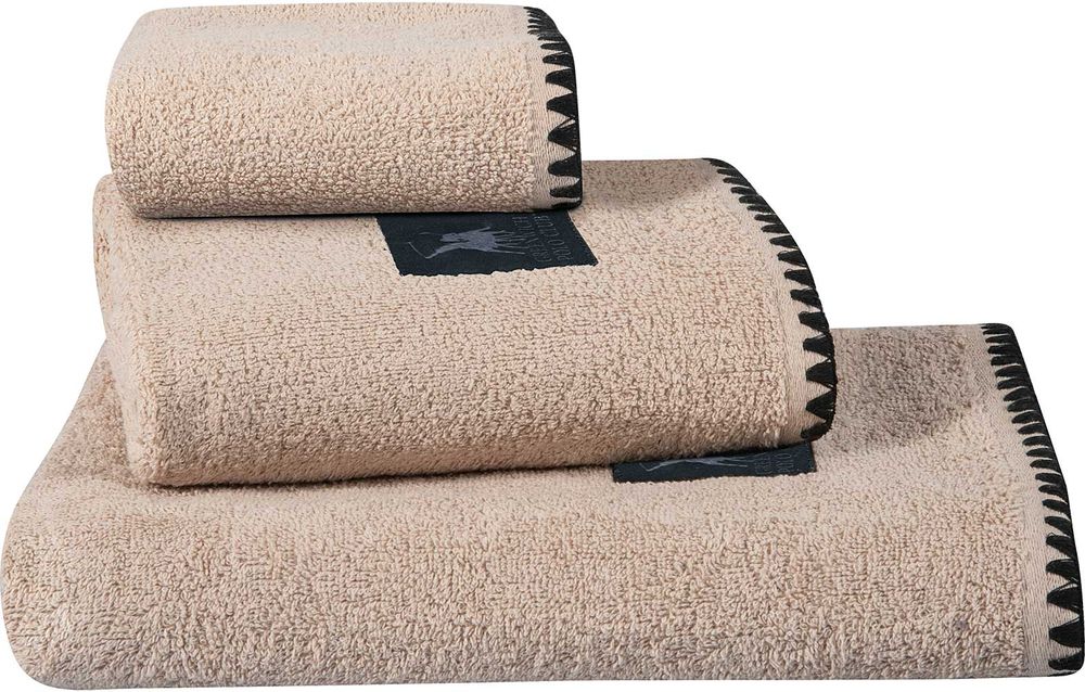 ΣΕΤ ΠΕΤΣΕΤΕΣ GREENWICH POLO CLUB ESSENTIAL 4111 BEIGE 3ΤΜΧ (30X50CM-50X90CM-70X140CM)