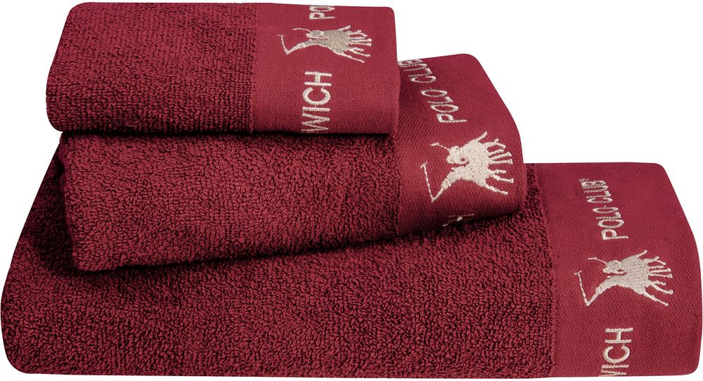 ΣΕΤ ΠΕΤΣΕΤΕΣ GREENWICH POLO CLUB 2669 ΜΠΟΡΝΤΩ 3ΤΜΧ (30X50CM-50X90CM-70X140CM)