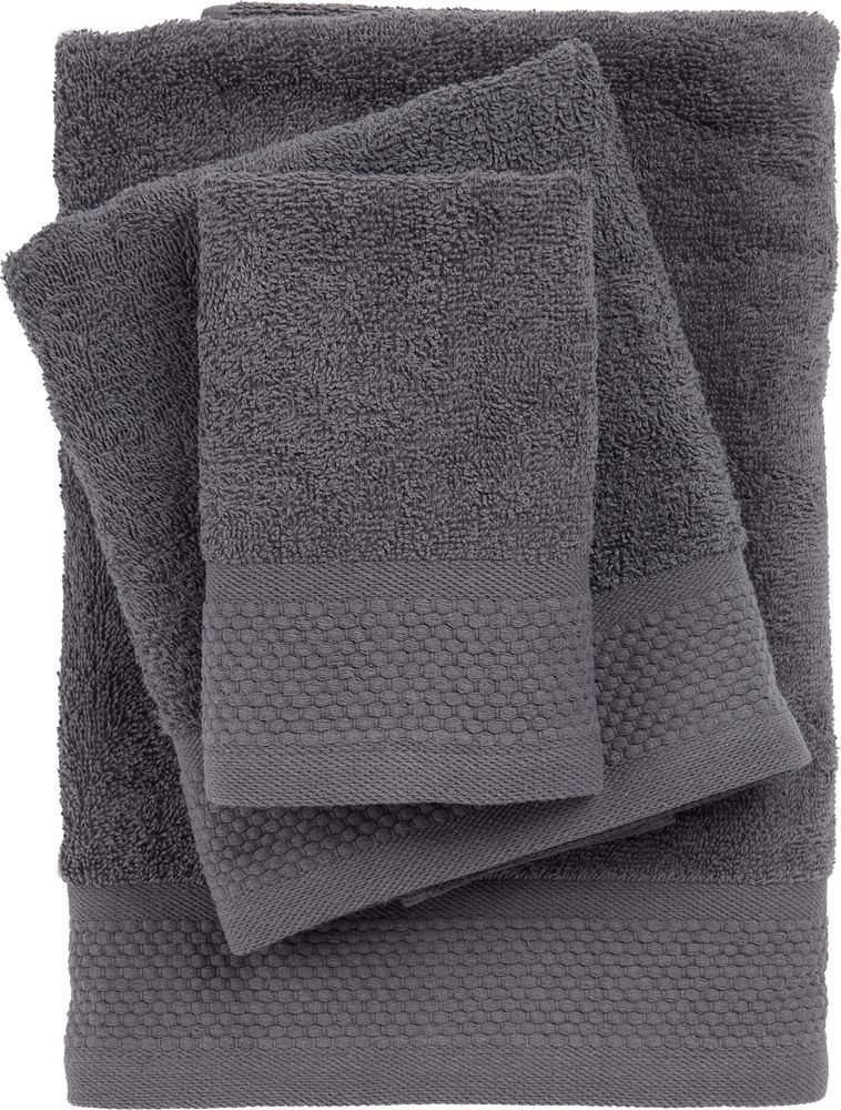 ΣΕΤ ΠΕΤΣΕΤΕΣ DAS HOME BEST 0835 DARK GREY 3ΤΜΧ (30X50CM-50X90CM-70X140CM) DAS HOME