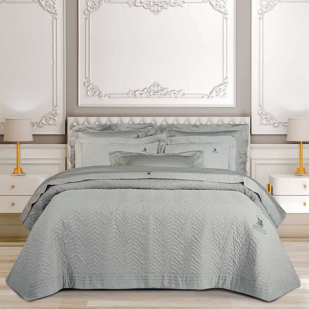 ΚΟΥΒΕΡΛΙ KING SIZE GREENWICH POLO CLUB CLASSIC 2353 GREY 240Χ250CM GREENWICH POLO CLUB