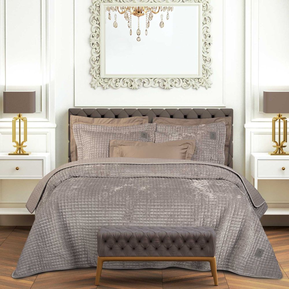 ΚΟΥΒΕΡΤΟΡΙΟ KING SIZE GREENWICH POLO CLUB 4432 TAUPE (240X250CM)