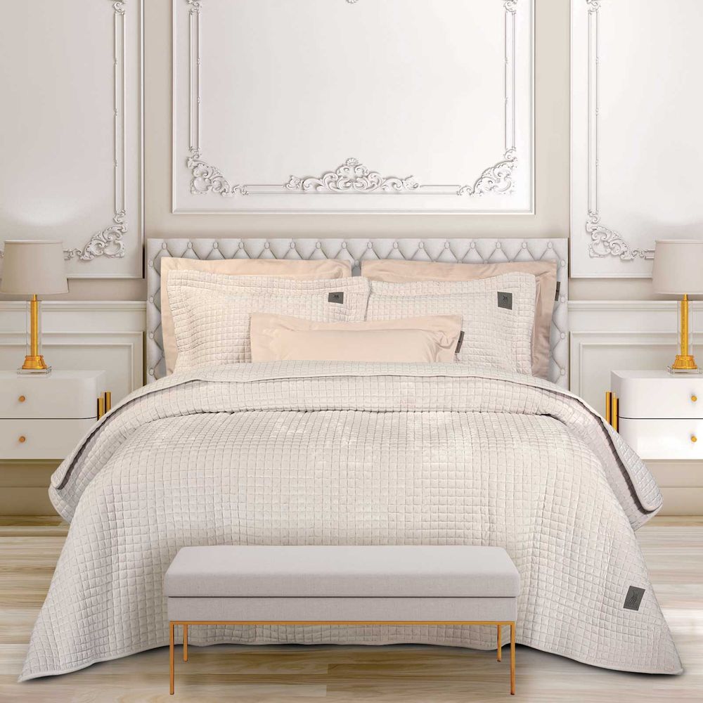 ΚΟΥΒΕΡΤΟΡΙΟ KING SIZE GREENWICH POLO CLUB 4429 IVORY (240X250CM)