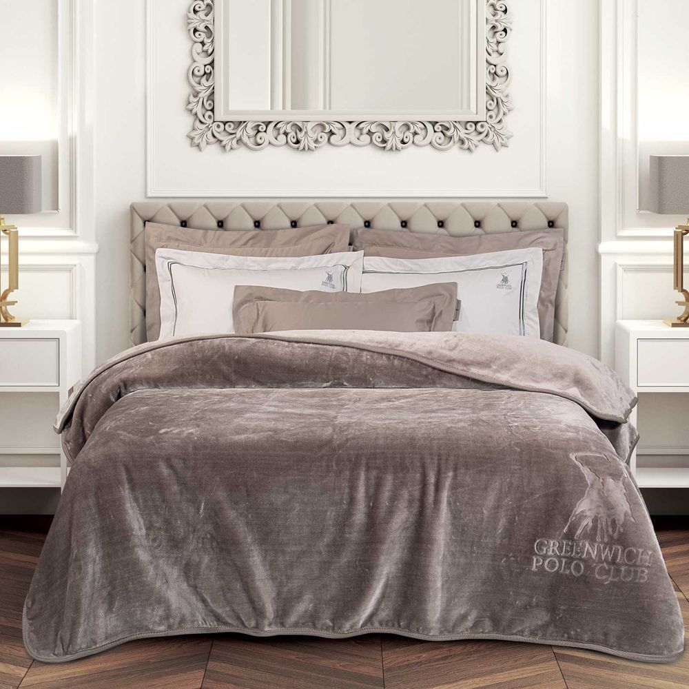 ΚΟΥΒΕΡΤΑ ΜΟΝΗ GREENWICH POLO CLUB 3497 TAUPE (160X240CM)