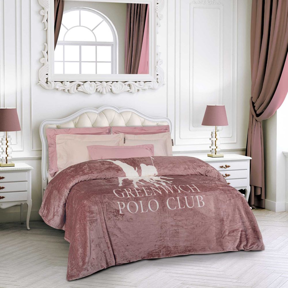 Κουβέρτα Fleece Μονή Greenwich Polo Club 3491 Nude 160x240