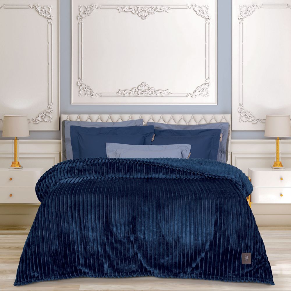 ΚΟΥΒΕΡΤΑ ΜΟΝΗ GREENWICH POLO CLUB 3487 BLUE (160X220CM) GREENWICH POLO CLUB