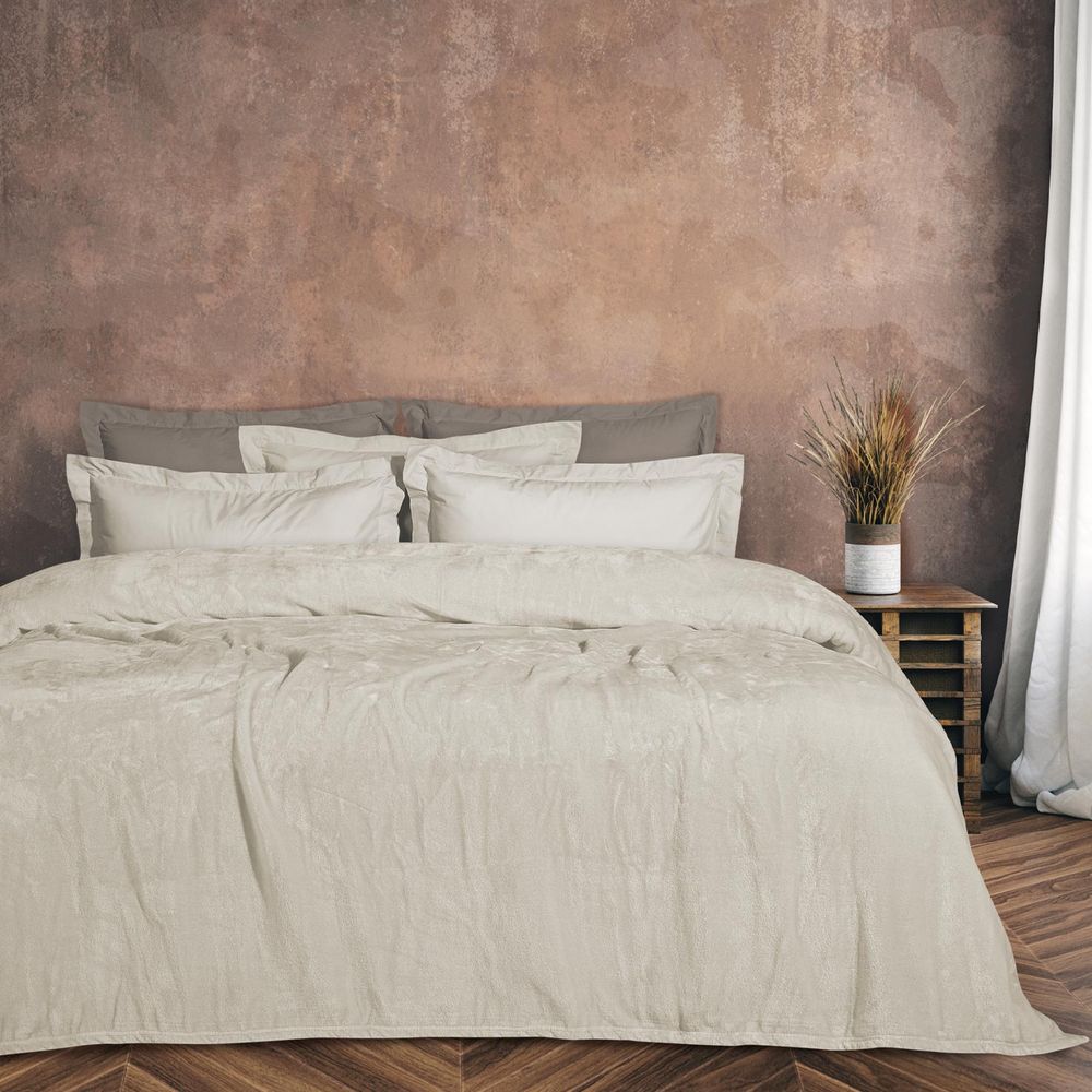 ΚΟΥΒΕΡΤΑ ΜΟΝΗ DAS HOME VELOUR 1341 ΙΒΟΥΑΡ(160X220CM)