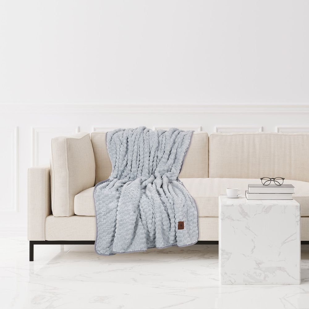 ΚΟΥΒΕΡΤΑ ΚΑΝΑΠΕ GREENWICH POLO CLUB FLEECE 8837 GREY (130X170CM)