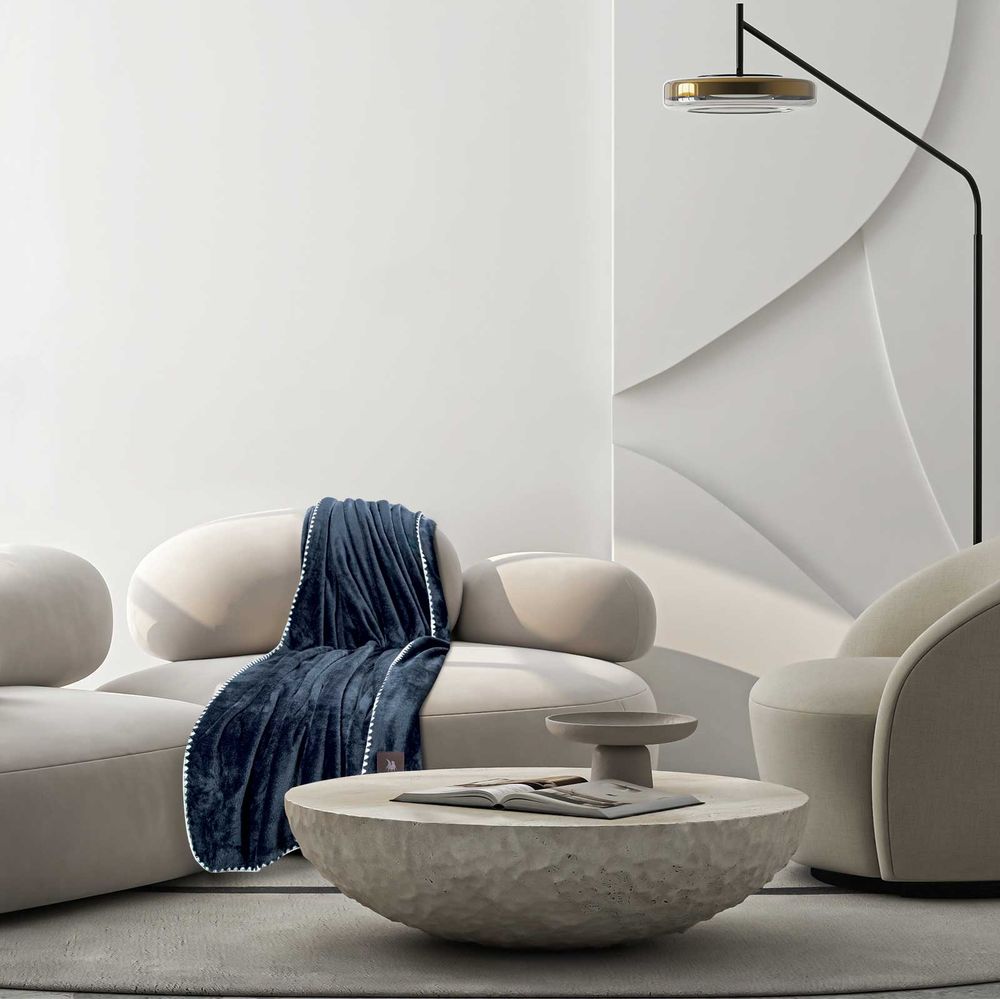 ΚΟΥΒΕΡΤΑ ΚΑΝΑΠΕ GREENWICH POLO CLUB FLEECE 4442 ROYAL BLUE (130X170CM) GREENWICH POLO CLUB