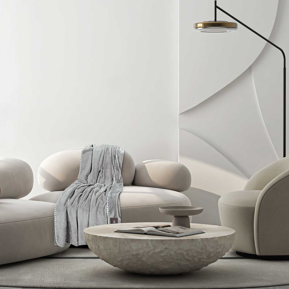 ΚΟΥΒΕΡΤΑ ΚΑΝΑΠΕ GREENWICH POLO CLUB FLEECE 4439 GREY (130X170CM)