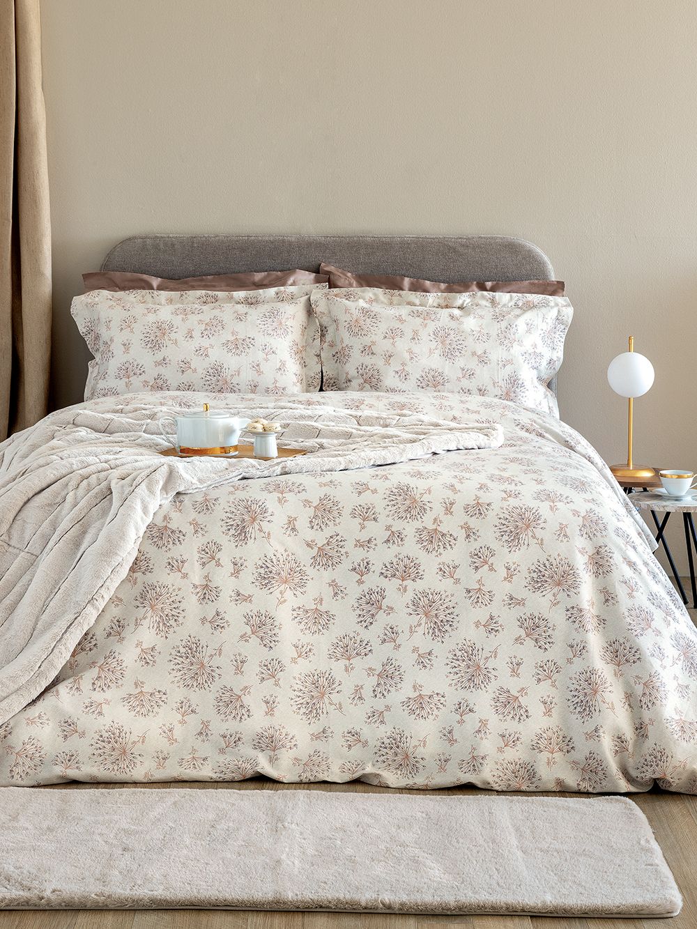 ΣΕΝΤΟΝΙΑ ΜΟΝΑ PALAMAIKI HOME IVY IS806 ΣΕΤ 3 ΤΜΧ (170X270CM) ΠΑΛΑΜΑΙΚΗ