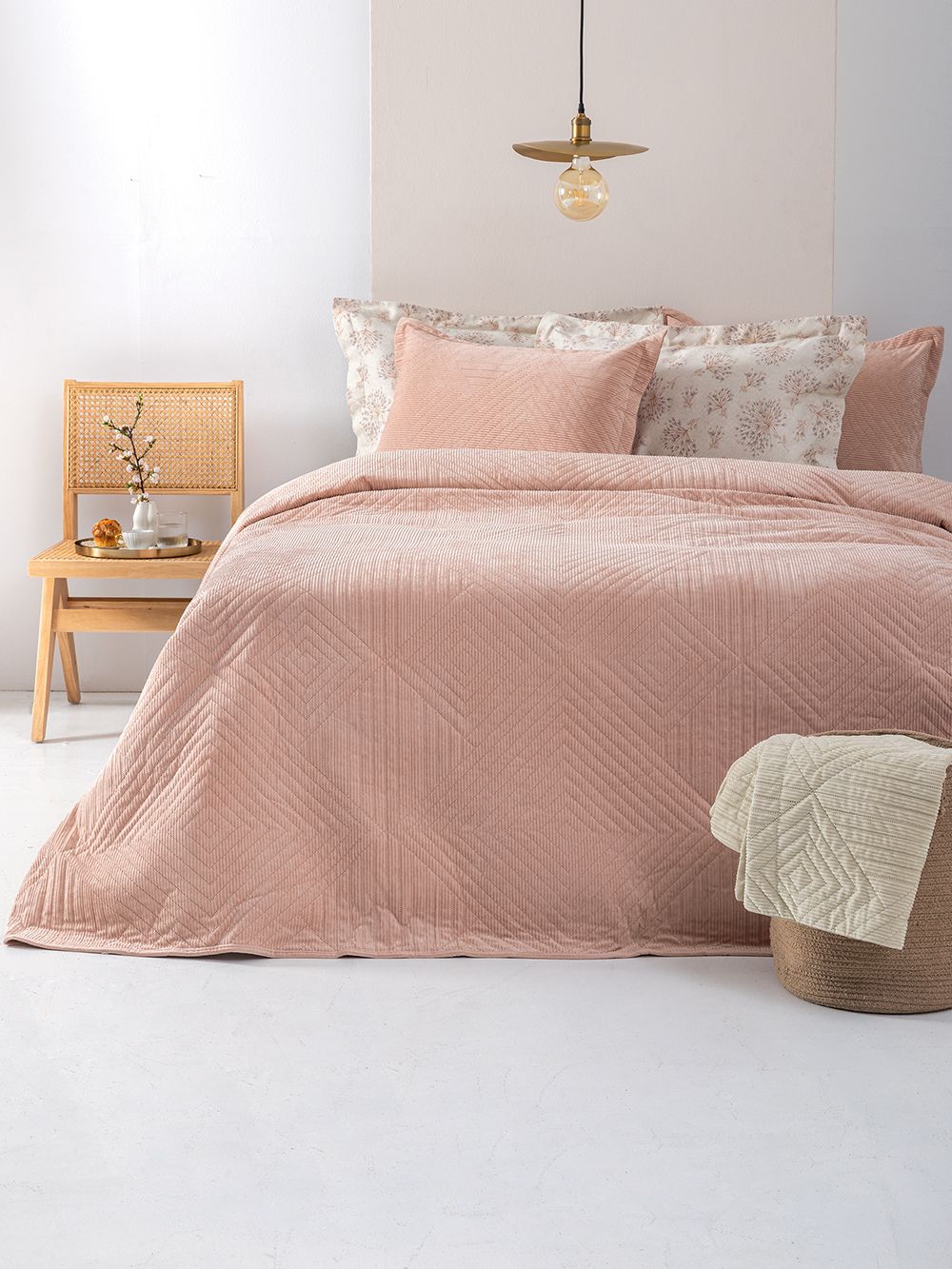 ΚΟΥΒΕΡΛΙ ΥΠΕΡΔΙΠΛΟ PALAMAIKI HOME IDIZZA ROSE (220X240CM) ΠΑΛΑΜΑΙΚΗ