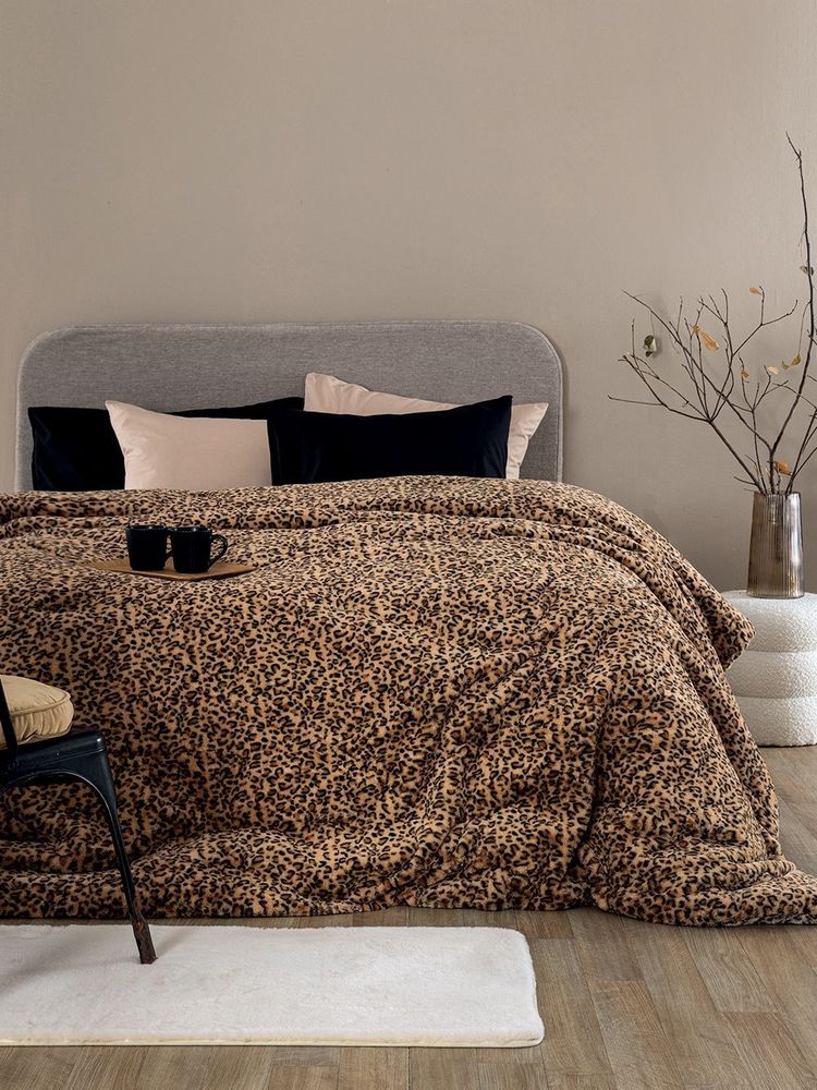 ΚΟΥΒΕΡΤΟΠΑΠΛΩΜΑ ΥΠΕΡΔΙΠΛΟ PALAMAIKI HOME DEVA BEIGE 220X240CM
