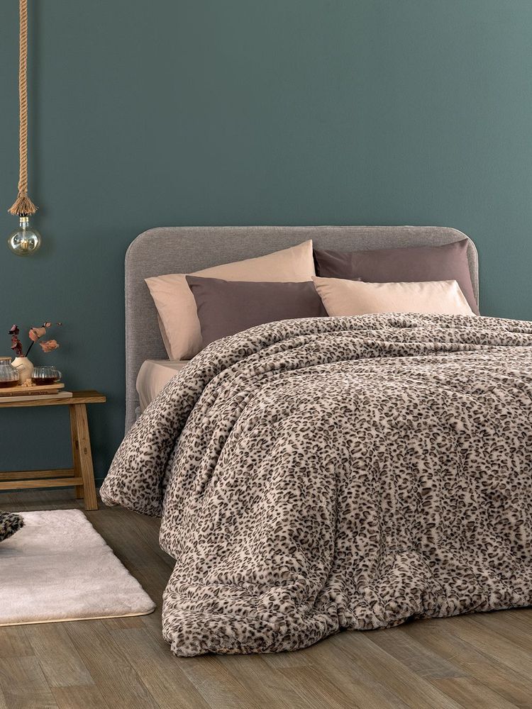 ΚΟΥΒΕΡΤΟΠΑΠΛΩΜΑ ΥΠΕΡΔΙΠΛΟ PALAMAIKI HOME DEVA GREY 220X240CM
