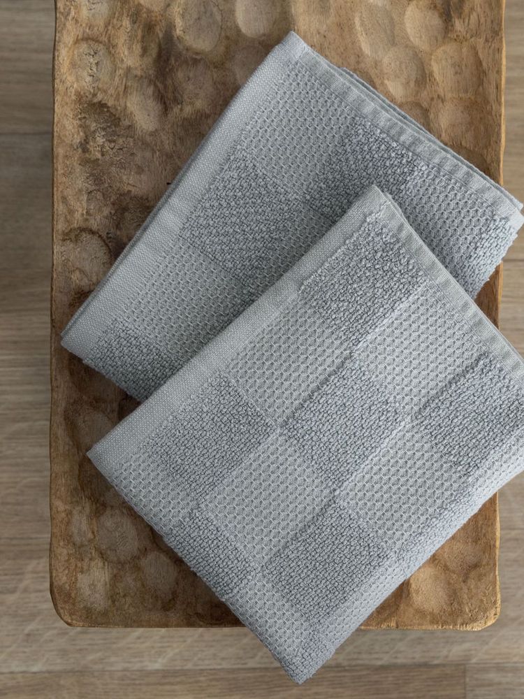 ΣΕΤ ΠΕΤΣΕΤΕΣ ΚΟΥΖΙΝΑΣ PALAMAIKI HOME SUKI GREY 2ΤΜΧ (40X60CM)