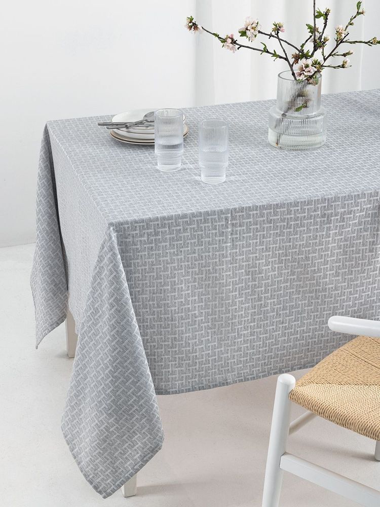 ΠΑΛΑΜΑΙΚΗ ΤΡΑΠΕΖΟΜΑΝΤΗΛΟ PALAMAIKI HOME FORMAL DINNER MILLY GREY 175X320CM