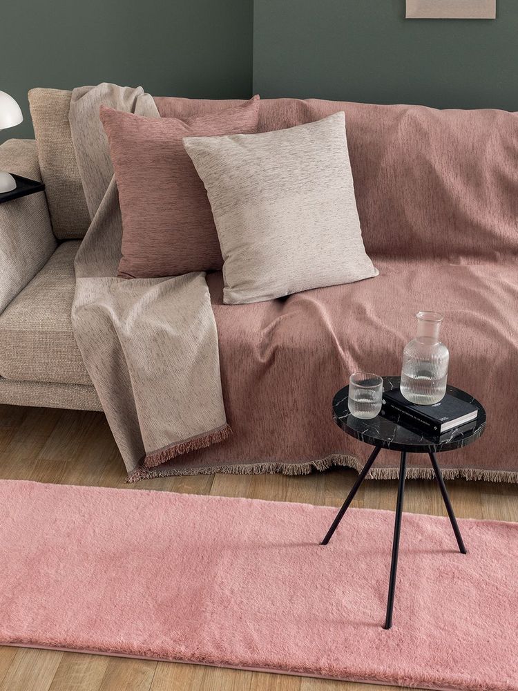 ΤΑΠΕΤΟ ΚΡΕΒΑΤΟΚΑΜΑΡΑΣ PALAMAIKI HOME LAGOS PINK 60X140CM ΠΑΛΑΜΑΙΚΗ