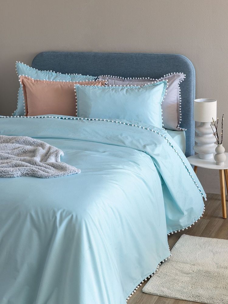 ΠΑΠΛΩΜΑΤΟΘΗΚΗ ΜΟΝΗ PALAMAIKI HOME PON-PON CIEL (170X240CM) ΠΑΛΑΜΑΙΚΗ