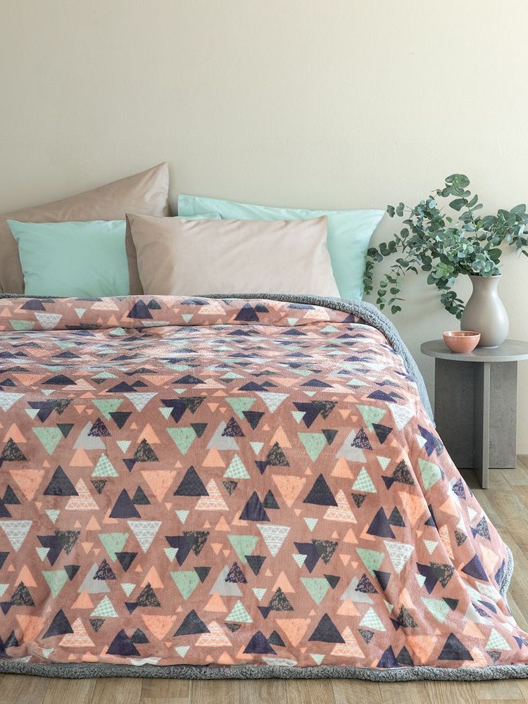 ΠΑΛΑΜΑΙΚΗ ΚΟΥΒΕΡΤΑ ΜΟΝΗ PALAMAIKI HOME BLAKE PINK 160X220CM