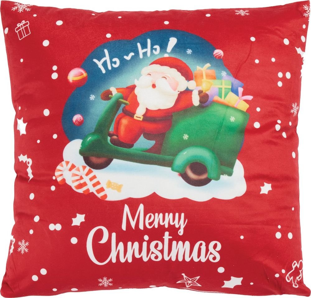 ΔΙΑΚΟΣΜΗΤΙΚΟ ΜΑΞΙΛΑΡΙ DAS HOME CHRISTMAS 0852 RED (45X45CM) DAS HOME