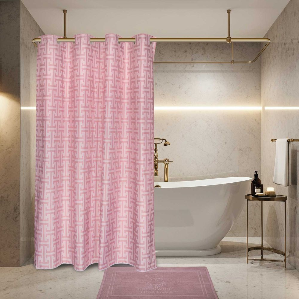 ΚΟΥΡΤΙΝΑ ΜΠΑΝΙΟΥ GREENWICH POLO CLUB 3121 NUDE (180Χ200CM) DAS HOME