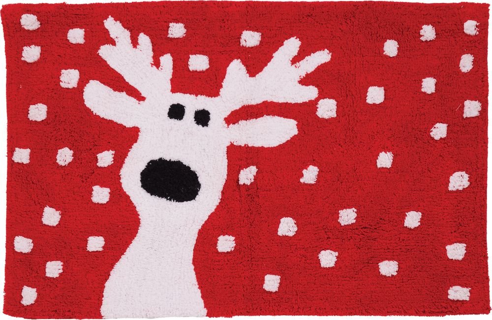 ΤΑΠΕΤΟ ΜΠΑΝΙΟΥ DAS HOME CHRISTMAS 0850 RED 50Χ80CM