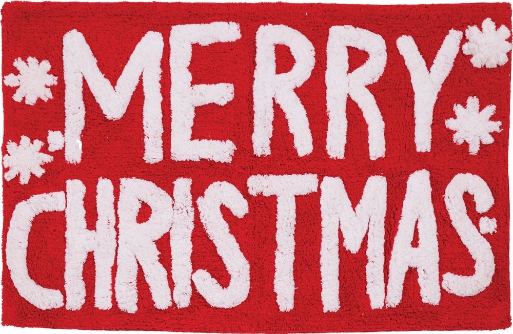 ΤΑΠΕΤΟ ΜΠΑΝΙΟΥ DAS HOME CHRISTMAS 0849 RED 50Χ80CM