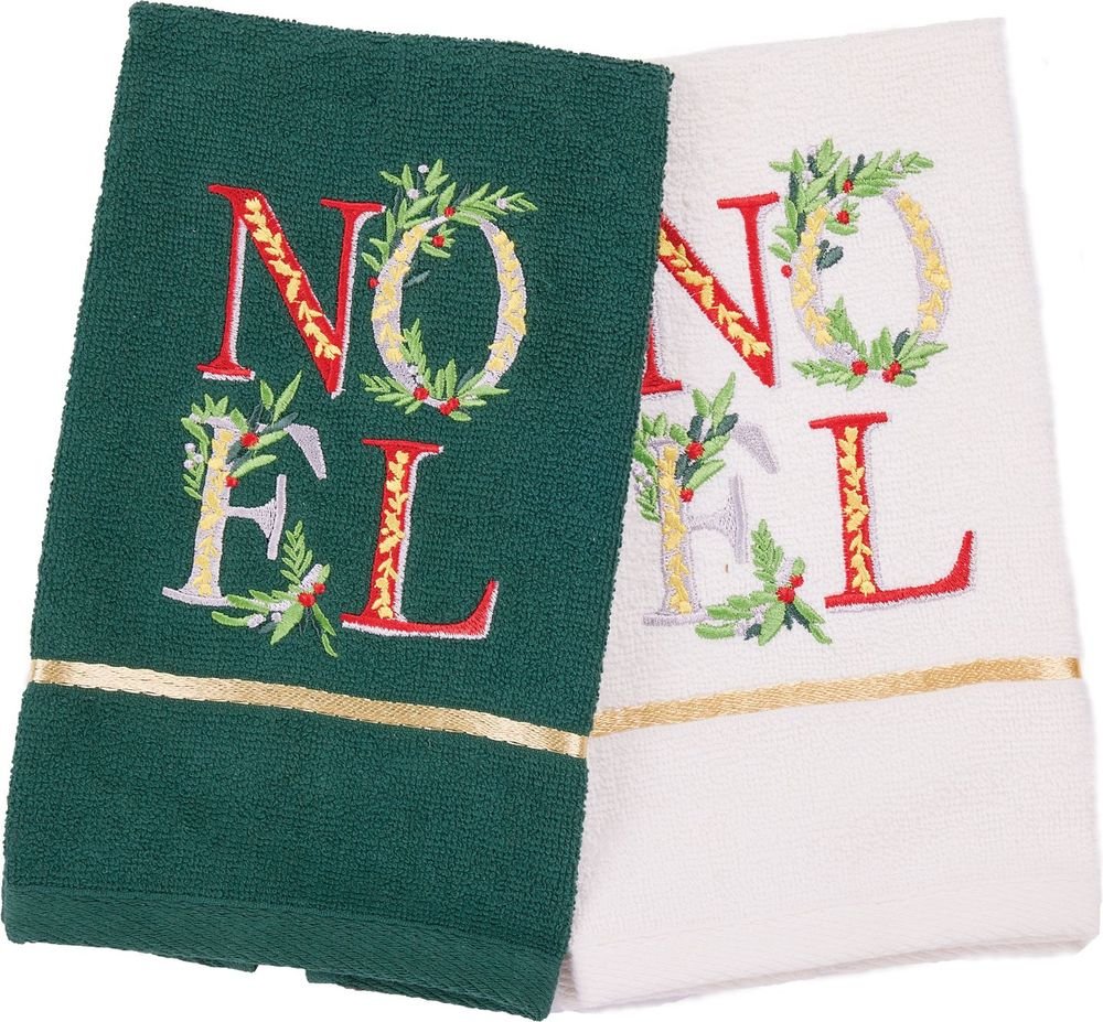 DAS HOME CHRISTMAS ΠΟΤΗΡΟΠΑΝΑ 0814 GREEN/WHITE 30X50CM 2ΤΜΧ