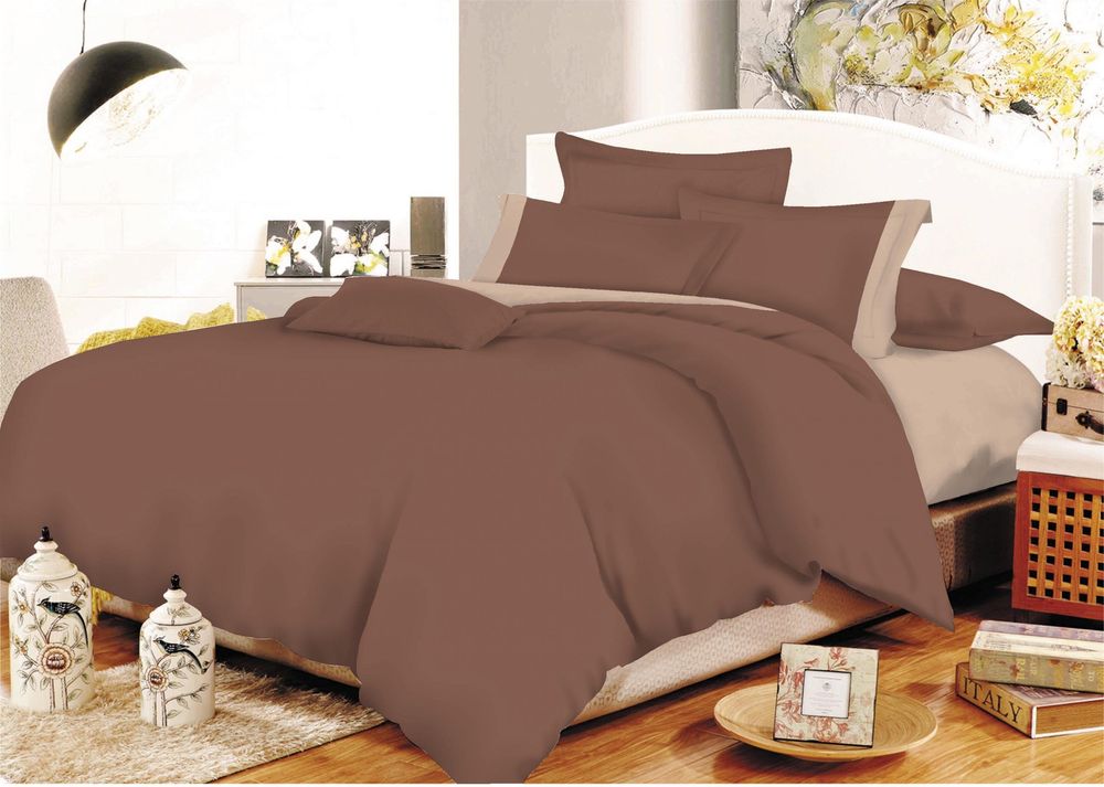 ΣΕΝΤΟΝΙΑ ΜΟΝΑ ΚΟΜΒΟΣ COTTON LINE BROWN/BEIGE ΣΕΤ 3ΤΜΧ (160Χ240CM)