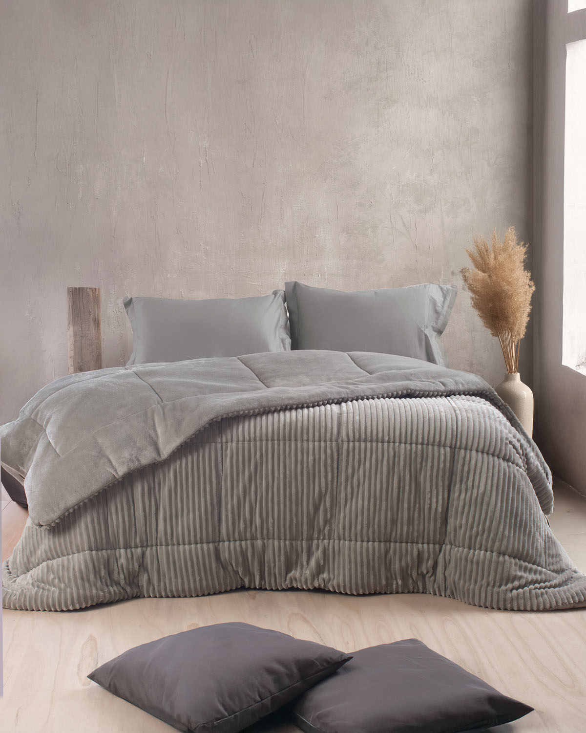 ΚΟΥΒΕΡΤΟΠΑΠΛΩΜΑ ΗΜΙΔΙΠΛΟ RYTHMOS ETOILE ΜΠΕΖ 160X220CM RYTHMOS