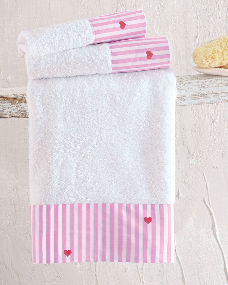 ΣΕΤ ΠΕΤΣΕΤΕΣ RYTHMOS YOUNG HEART ΛΕΥΚΟ/ΡΟΖ (3ΤΜΧ) RYTHMOS