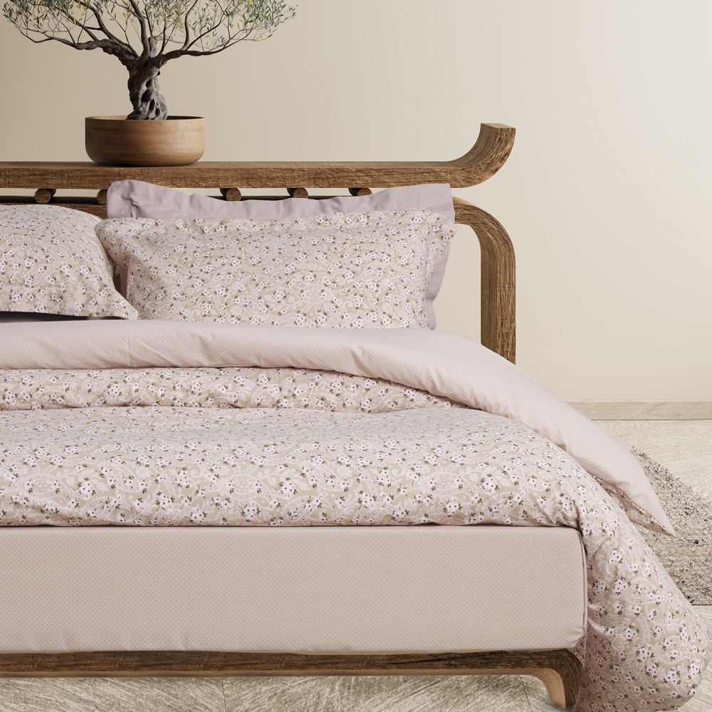 ΣΕΝΤΟΝΙΑ ΥΠΕΡΔΙΠΛΑ DAS HOME CASUAL 5434 TAUPE ΣΕΤ 4ΤΜΧ (240X260CM) DAS HOME